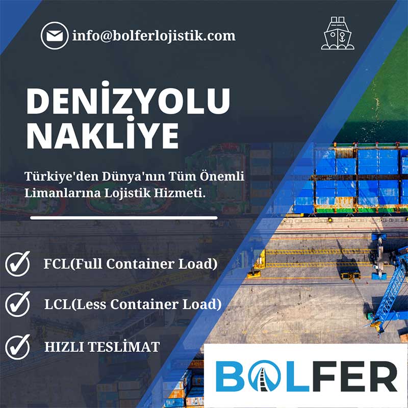 Denizyolu nakliye firması bolfer lojistik
